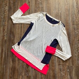 Eighteen68 Color Block Linen Sweater